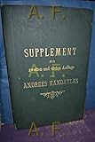  Supplement zur zweiten und ersten Auflage von Andrees Handatlas enthaltend die 64 Seiten neuer Karten der dritten Auflage von 1893.