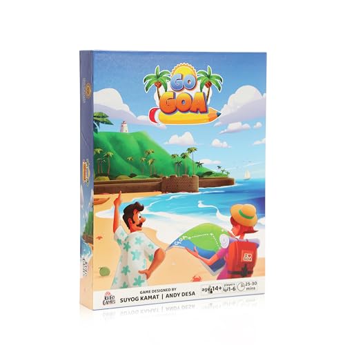 Image of Kheo Games Go Goa Board Game Exciting Adventure Strategy Board Game for Kids & Family Dice Game for Adults, Teenagers 14 Years 1-6 Players