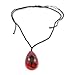 REALBUG Black Scorpion Necklace, Red, Large