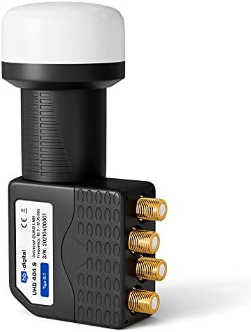 HB-DIGITAL HD-45-A-4 Konwerter LNB, 4-Drożny, Czarny