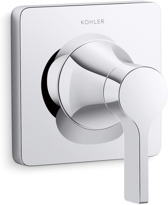 KOHLER T28130-4-BL Venza MasterShower Transfer Valve Trim with Lever Handle, Single Handle Bathroom Faucet, Matte Black