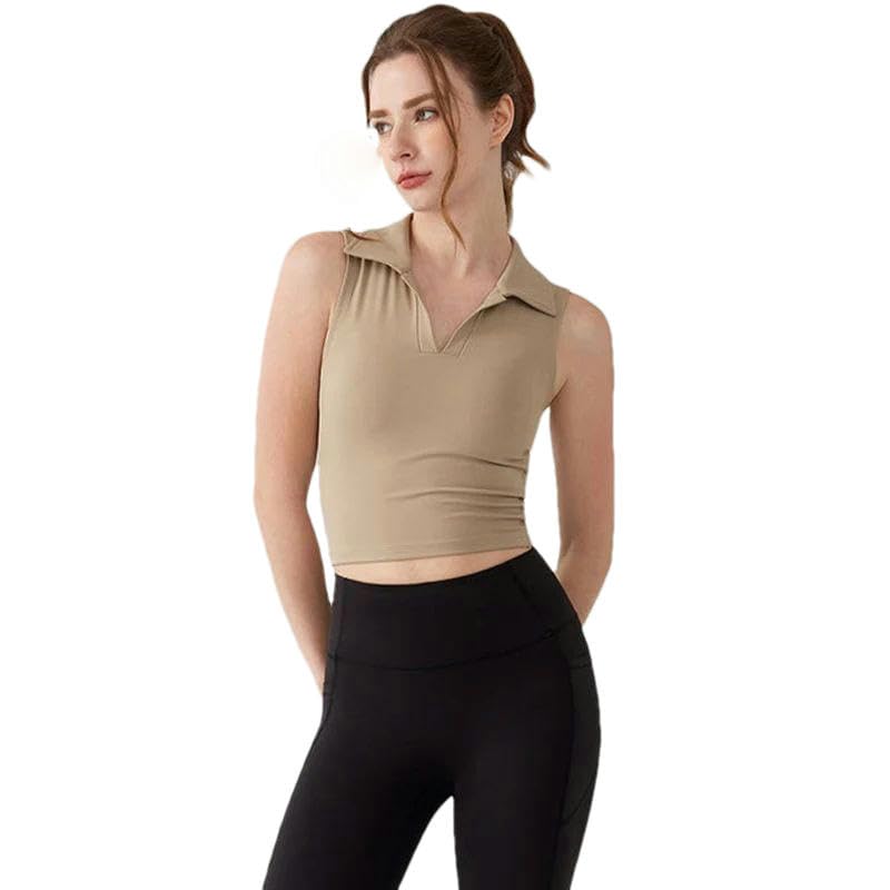 Gilet sans manches à revers rembourré pour éviter les sous-vêtements de sport serrés