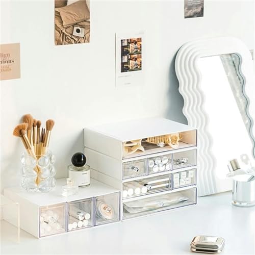 Boîte de rangement de bureau à tiroirs pour coiffeuse et soin routine - 5