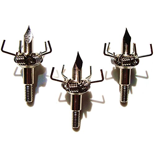 Fay Outdoor Sport 100 Grain Judo Broadheads Small Game Pointy Arrowheads for Archery Hunting Arrows and Crossbow Bolts (12 Pack)