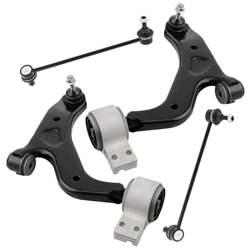 Image of Detroit Axle - AWD Front Control Arms Kit for 2008-2009 Ford Taurus Mercury Sable, 2 Lower Control Arms with Ball Joints 2 Sway Bar Links Replacement
