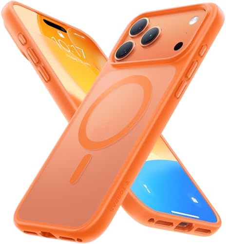 （05:30時点） TORRAS iPhone 17 Pro Max 用ケース 【米軍進化耐衝撃・高性能Magsafe対応】指紋防止 黄変防止 米軍保護工学 マグネット搭載 衝撃吸収 頑丈 カメラコントロールボタン付き ストラップホール 半透明 Guardian-Mag オレンジ色
