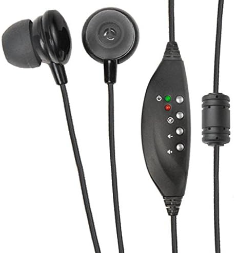 ECS WordSmith USB Transcription Headset, 7-Foot Cord, in-Ear Ear Bud with Silicone Ear Tips, Superior Comfort & Audio Clarity, External Sound Card, Medical & Legal Dictation, 3 Extra Pair of Ear Tips