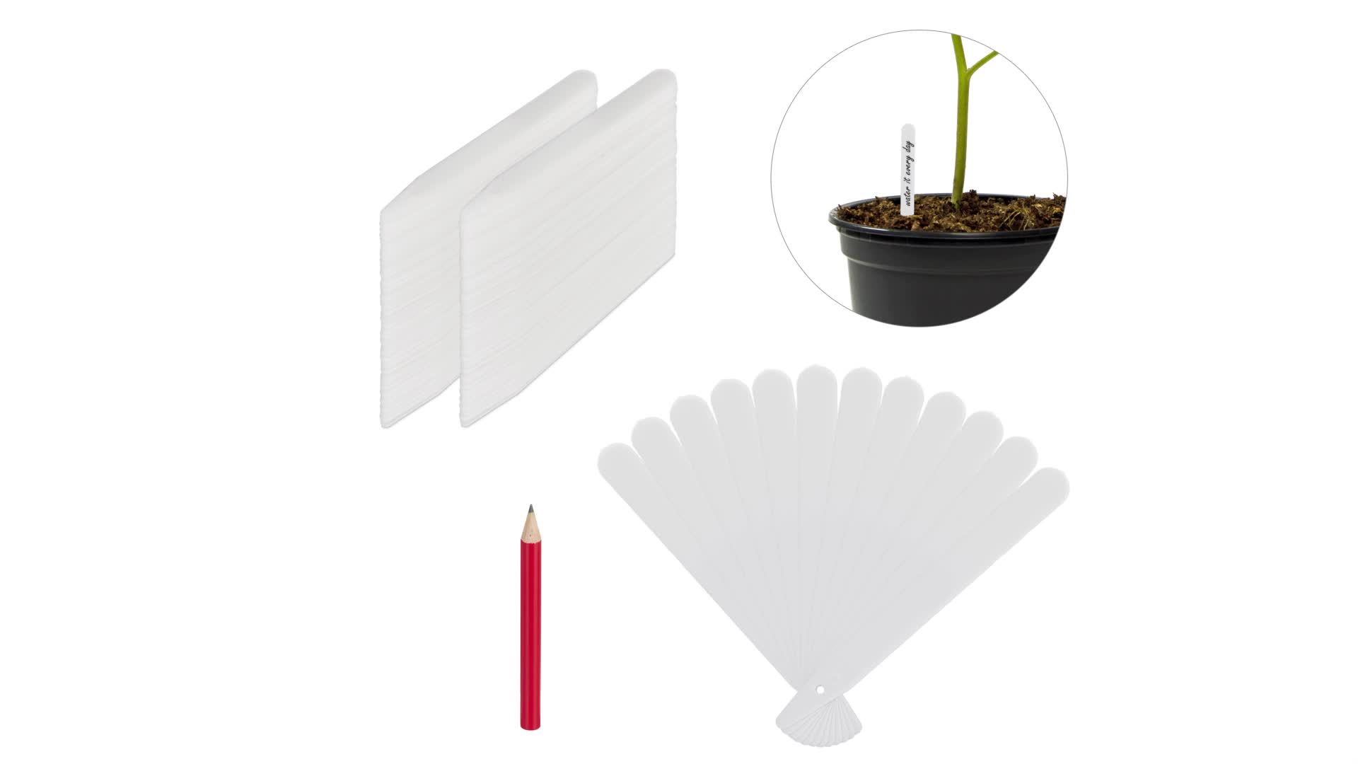 Mizijia Etichette di piante,Etichetta per piantina,60 etichette per verdure di tipo T (6 x 10 cm),Etichette impermeabili,Contenitori per piante e accessori per etichettatura riutilizzabili