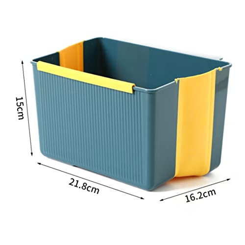 Caneca de basura rectangular colgante ergonómica azul miniatura 2