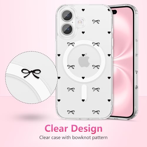Coque iPhone 16 antichoc transparente jolie coque magnétique - 2