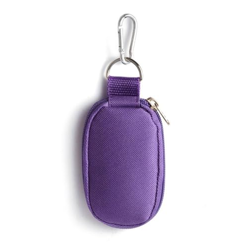 Essential Oil Case Holder Carrying Pouch Storage Travel Carrying Hard Shell Perfume Box(purple)