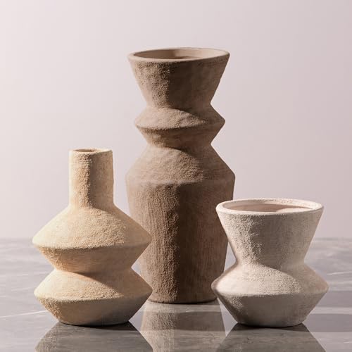 Ceramic Vase Home Table Decor - Flower Vase Set of
