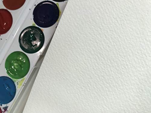 Square Watercolor Journal, 5.5x5.5, 140 LB, 300 GSM, tumuarta Cotton Paper, Cold Press, 24 Sheets, 48 Pages, Watercolor Paper Notebooks for Use As Travel Sketchbooks and Mix Media Pad On The Go
