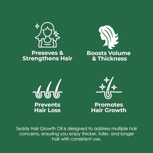 Seddy-Hair-Growth-Oil-Caffeine-Castor-Biotin-Peppermint-Argan-Jojoba-Rosemary-Oil-for-Hair-Growth-Longer-Thicker-Fuller-Hair-treatment-Oil-for-Hair-loss-Damaged-Hair-34-Fl-OzPack-of-3