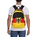 SEOCKA Flag German Coat Of Arms Laptop Commuter Backpack Shoulder Bag Casual Back Pack Daypack Bags With Side Pockets For Work Travel Daily Use