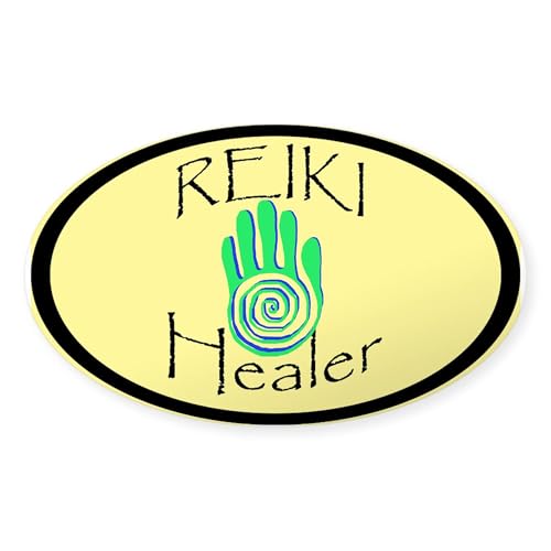 CafePress Reiki Healer Oval Sticker Oval Car Bumper Sticker