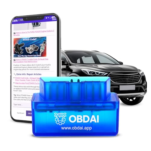 OBDAI AI-Powered OBD2 Scanner, Wireless Vehicle Diagnostic Tool with Visual