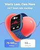 BIGGERFIVE Kids Smart Watch, 1.8" Fitness Watch Pedometer, Heart Rate, Sleep Tracker, IP68 Waterproof, Calorie Step Counter, Puzzle Games with/without APP for Girls Boys Teens 5-16, Blue #4
