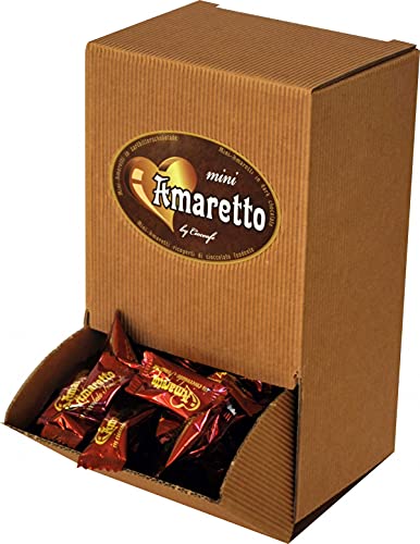Amaretti Suaves Cubiertos con Chocolate Negro - Grageas pequeñas de chocolate dulce en una sola porción - Chocolatinas Monodosis Envasadas Individualmente – Distribuidor de Bombones de 500gr