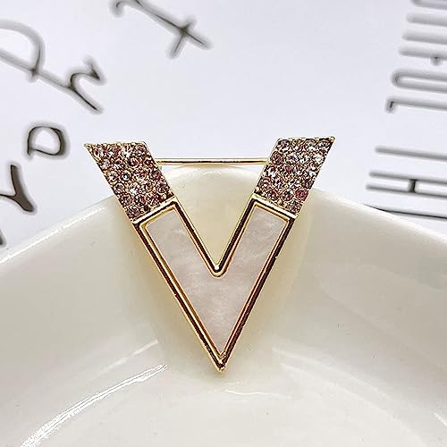 Image of Fashion Rhinestone Flower Brooches Pins Cute Pearl Crystal Floral Lapel Pin Brooch Costume Decorate Jewelry for Women Gril Gift