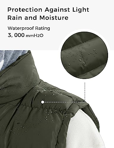Image of ZSHOW Men's Puffer Vest Removable Hooded Vest Outdoor Winter Vest