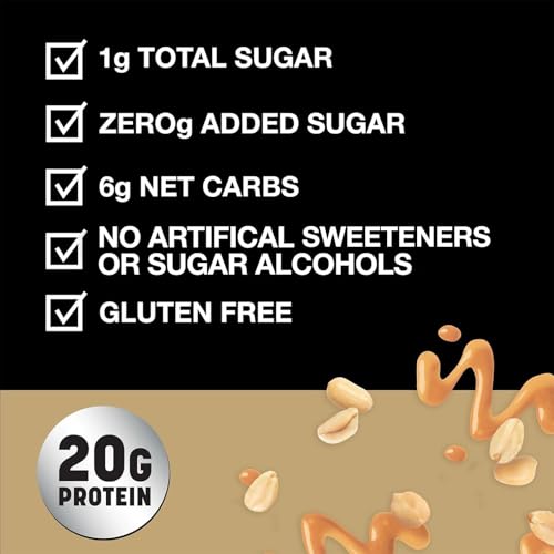 KIND Protein MAX Variety Pack, High Protein Bars, Keto Snacks, 1g Sugar, 20g Protein, (6) Crispy Chocolate Peanut Butter (6) Sweet & Salty Caramel Crisp, 12 Count Pack - Image 4