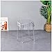 J-DYHGB Transparent Bar Stool Tabourets Hauts De Bar en Polycarbonate - Lisse Chaises D'Interieur Et D'Extérieure Empilable - Élégant Chaise Haute Design - Maximum Load-Bearing 150kg