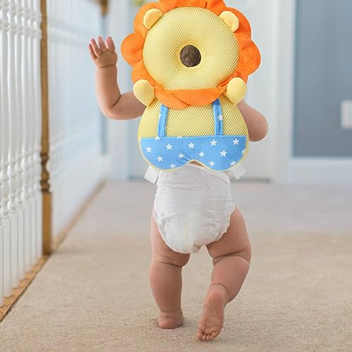 Mochila de travesseiro de outono de bebê - de Cabeça de Bebê de Forma de Animal Ajustável - Almofada