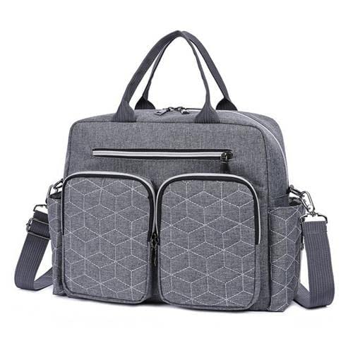 Cawevon Mommy Bags, Baby Diaper Bag, Durable And Practical Baby Bags For Boys Girls, Multifunctional Travel Diaper Handbag (Gray)