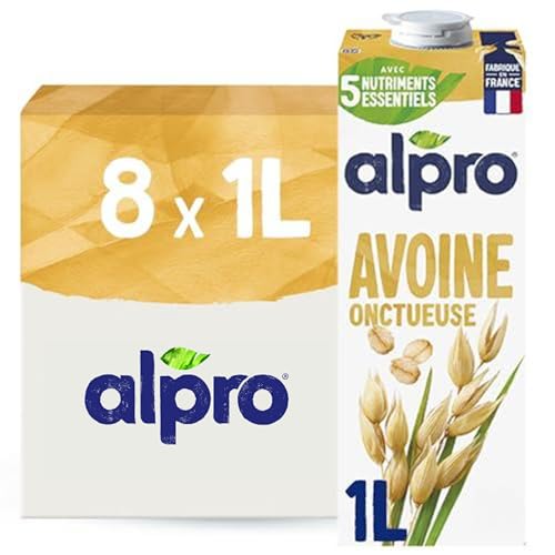 Alpro - Boisson Végétale - Avoine - 1L - Lot de 8x1L