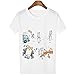 Produktbild New Summer Harajuku Dog Aesthetics Weißes Paar T-Shirt Frauen Mode Casual Print Kurzarm Tops