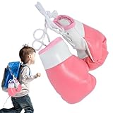 Boxing Gloves for Car - Mini Boxing Gloves for Car Mirror - Mini, Miniature Punching, Bag Keychain Christmas Easter Pendant for Bag