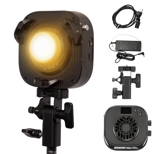 Amaran Halo 100x luz de video LED bicolor con montura Bowens y control NFC para estudio