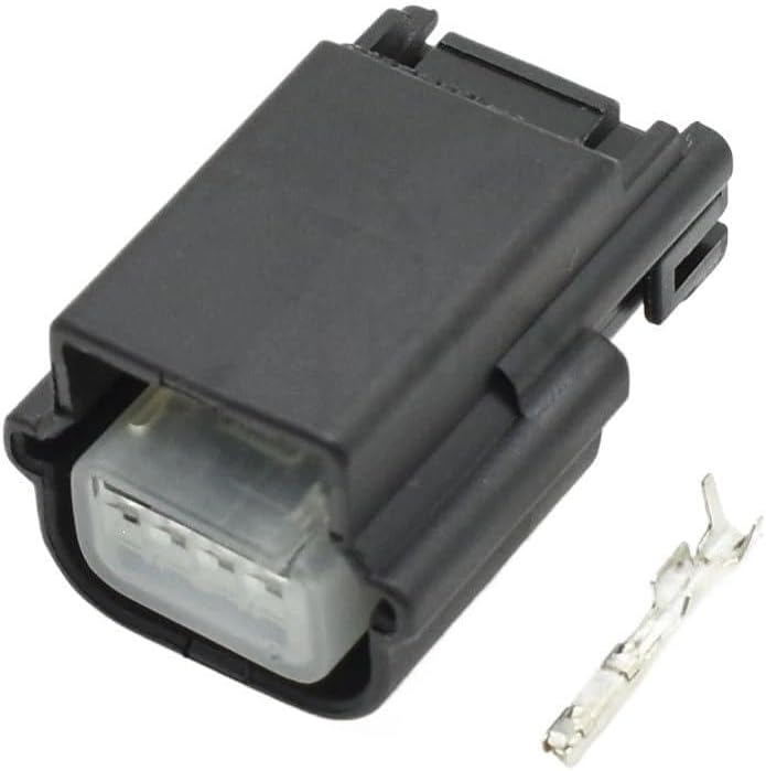 Car Connector 4P 3148-00 Car Starter se/n*/SOR Sealed Connector Automotive an/te/na Module Low Current Wiring Socket(Dark Grey)