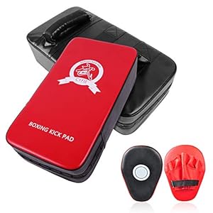 CYFIE Boxing Strike Kicking Shields Pads MMA Training Gloves Punching Mitts Sparring Gear for Muay Thai, Taekwondo, Karate, Martial Arts Training Kids Women Home Gym Workout