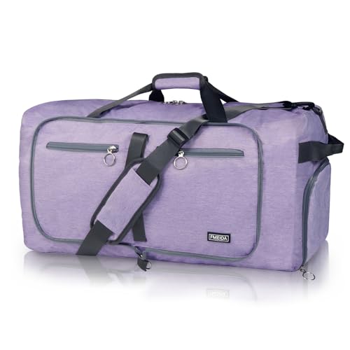 Image of Fmeida 65L Duffle Bag Foldable Travel Duffel Bags for Men Women Travel Bag