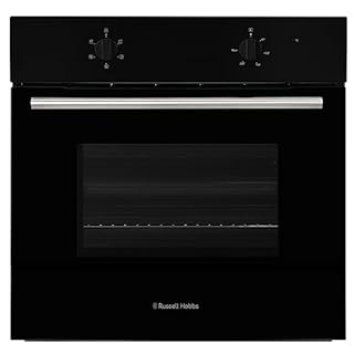 Russell Hobbs 70L, 60cm Wide, Single Electric Built-in Fan Oven and Grill in Black, 6 Oven Functions, RHFEO7004B