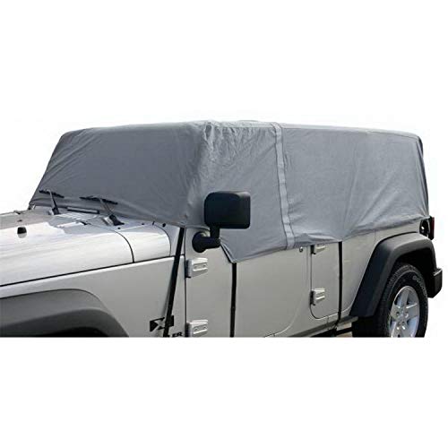 RAMPAGE PRODUCTS 1264 Grey 4 Layer Breathable Car Cover (fits Over Installed top)