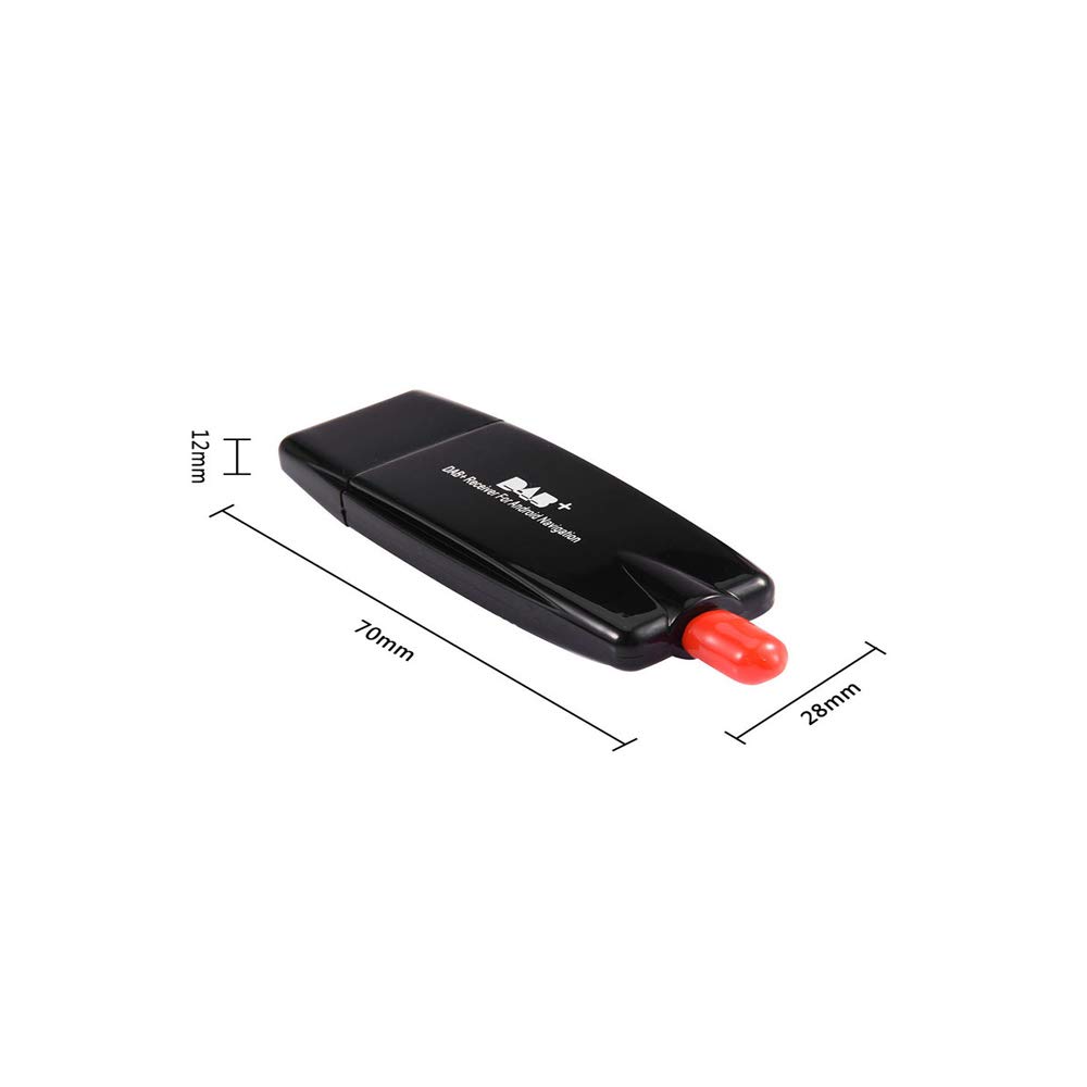 Antenne d'extension Dab avec récepteur Adaptateur USB pour Android 4.4 5.1 6 7.1 Lecteur de Voiture Applicable pour l'europe Australie