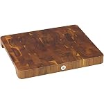 WMF – WMF Schneidebrett Holz groß massiv 40 x 32 x 4 cm, Holz, Aka