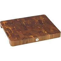 WMF Schneidebrett Holz groß massiv 40 x 32 x 4 cm, Holz, Akazienholz, klingenschonend, große Arbeitsfläche, Küchenbrett, Stirnholzoptik, Gummierte Füße – Ansicht 1