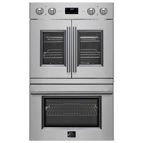 Forno Asti 30-Inch Double Wall Oven, Stainless Steel, 7.36 cu. ft. Dual True Convection, Air Fry
