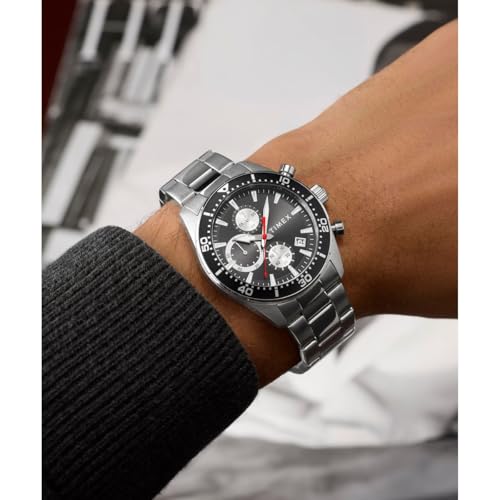 Image of TIMEX Trend Round 42mm Black Dial Analog Men Watch - TW2Y56900UJ