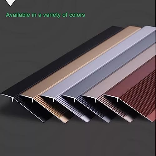KADEUX Drempelreductie Fluit Aluminium, 10cm Extra Brede Vloer Overgangsstrip, Vinyl Vloer Drempel Strip, Badkamer/Keuken/Balkon Oprit (Color : Purple gold) - Image 7