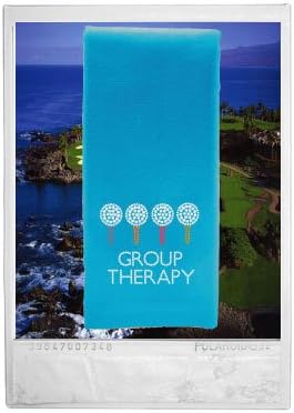 Rhinestone Golf Towel Group Therapy Turquoise