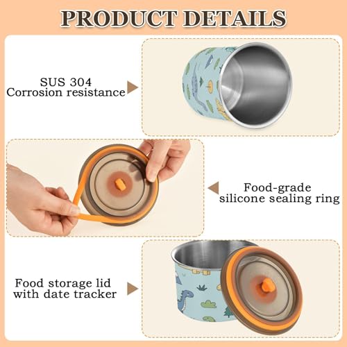 Contenedor hermético para café acero inoxidable 900ml miniatura 4