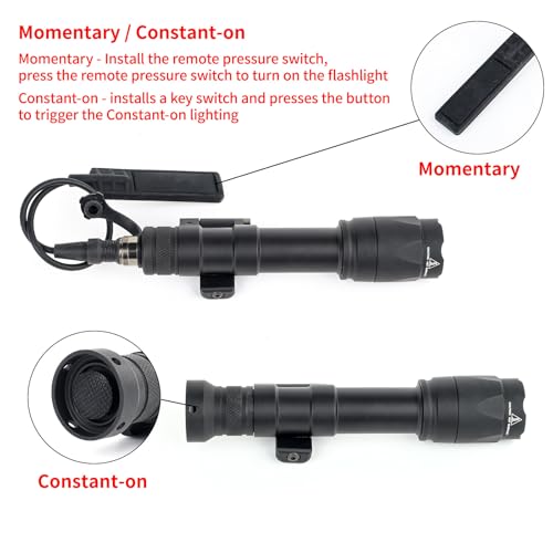 Lampe torche tactique LED M640C rotative à faisceau réglable et support interchangeable - 3