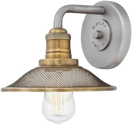 Hinkley Rigby One Light Bathroom Vanity Fixture, Antique Nickel