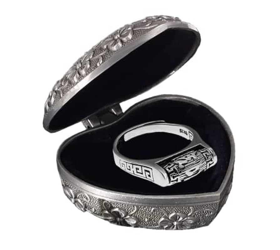 Amazon.co.jp: チベット マニ車 リング ~ スターリング シルバー