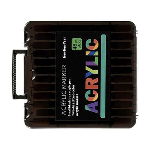 Nubamzy アクリルマーカーセット ダブルチップ ぬりえペン 色あせしにくいクラフト用品 絵画用品 プロのイラストモデルキット ディテール ホームデコレーション